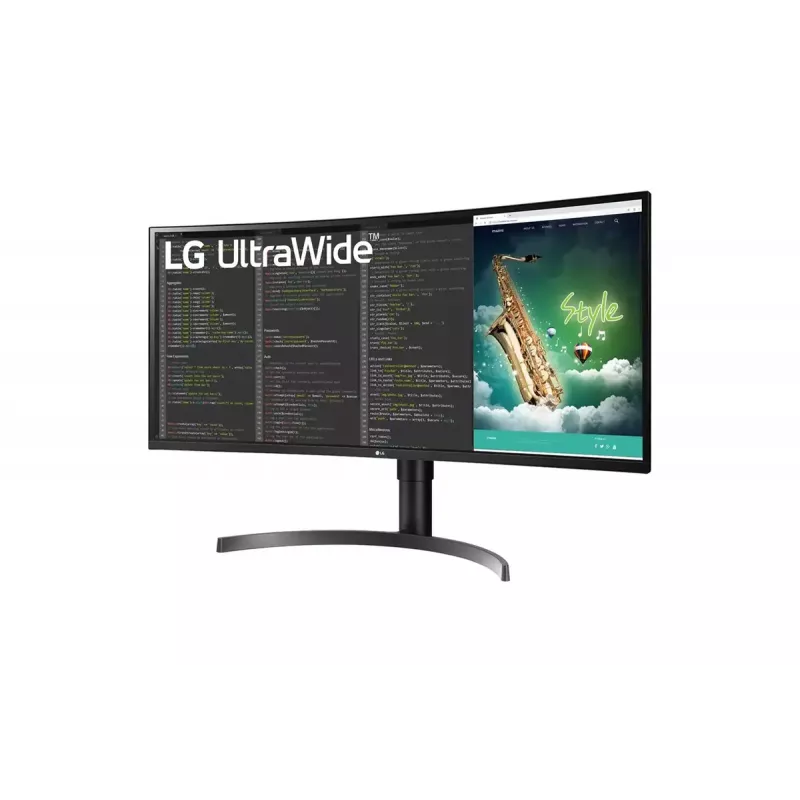 LG 35WN75CP-B.AEU kompiuterio monitorius 88.9 cm (35 coliai) 3440 x 1440 pikseliai 4K Ultra HD LED juoda