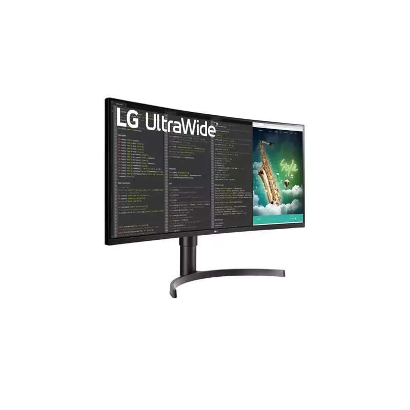 LG 35WN75CP-B.AEU kompiuterio monitorius 88.9 cm (35 coliai) 3440 x 1440 pikseliai 4K Ultra HD LED juoda