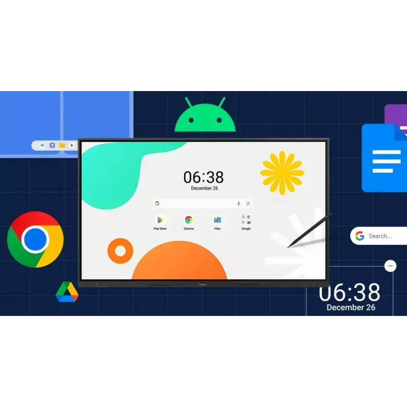 Monitor Samsung LH86WAFWLGCXEN 86 colių lietimui jautrus ekranas 3840 x 2160