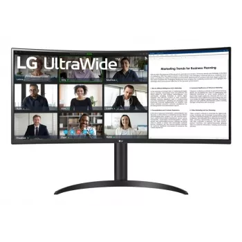 LG 34WR55QK-B kompiuterio monitorius 86,4 cm (34 colių) 3440 x 1440 pikselių Wide Quad HD juodas