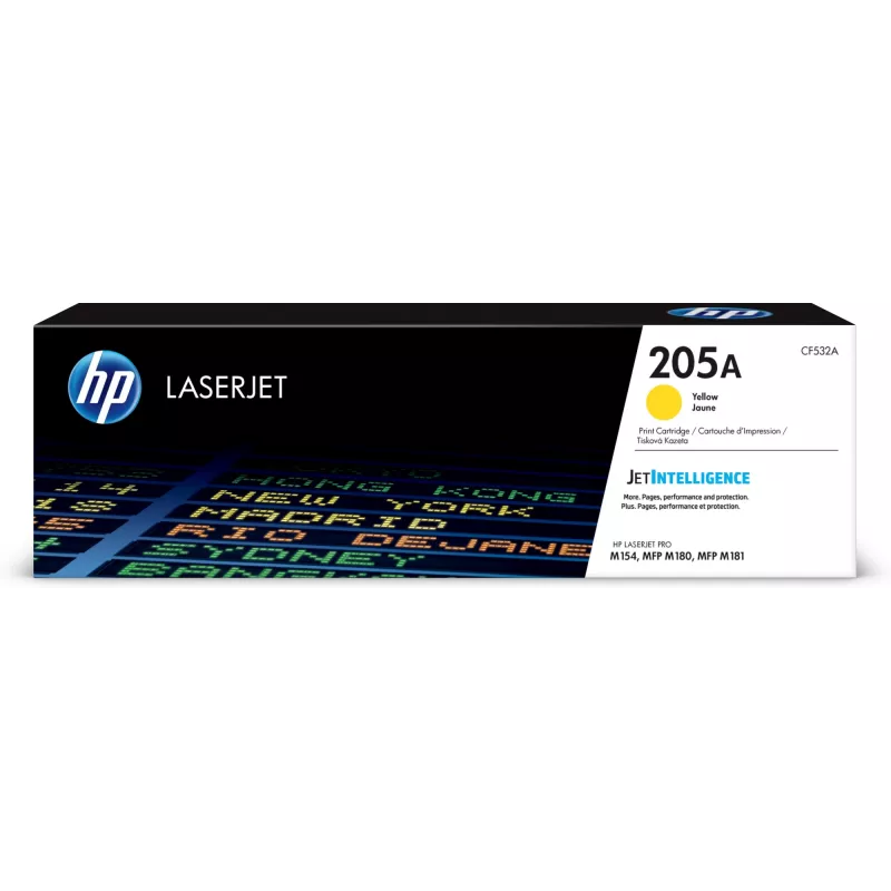 HP LaserJet 205A geltona Originali dažų kasetė, 900 puslapių, geltona, 1 vnt.