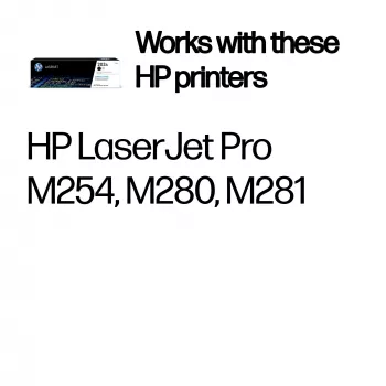 HP Toner Juoda 203A M254DW 1,4K CF540A spausdintuvo kasetė