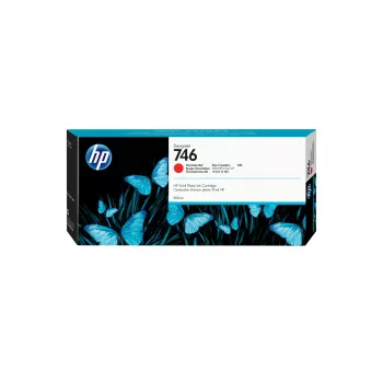 HP 746 300 ml chromatinės raudonos spalvos „DesignJet“ rašalo kasetė