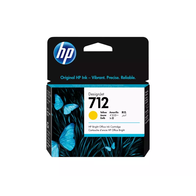 HP 712 29 ml geltona DesignJet rašalo kasetė