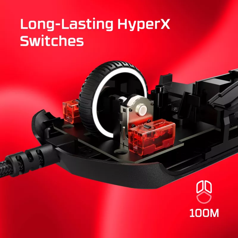 HyperX Pulsefire Haste 2 - Žaidimų pelė (Juoda)