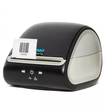 DYMO LabelWriter 5XL etikečių spausdintuvas | Automatinis etikečių atpažinimo etikečių kūrėjas | Spausdina ypač plačias siuntų etiketes iš Amazon, DHL ir kt. | Puikiai tinka el. prekybos pardavėjams | ES 2 kontaktų kištukas