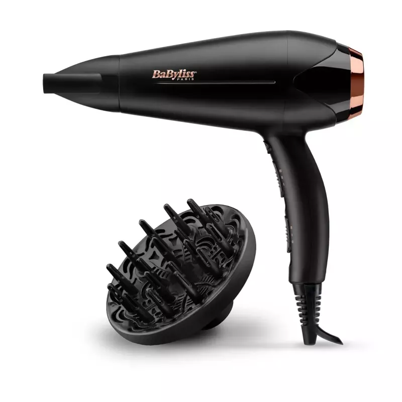 Plaukų džiovintuvas BABYLISS D570DE Turbo Shine 2200 W su difuzoriumi ir koncentratoriumi