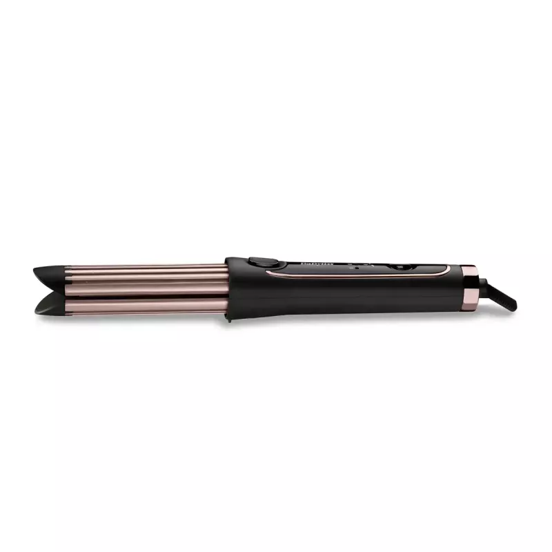 Garbanojimo žnyplės BABYLISS Curl Styler Luxe C112E — 36 mm keraminis cilindras, 160–200°C, 32 W, LED ekranas