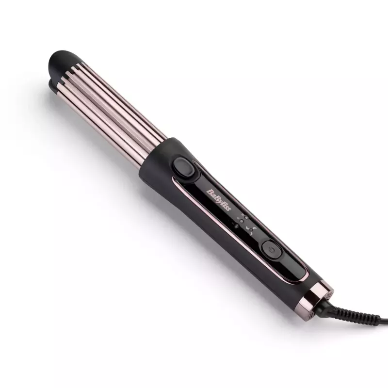 Garbanojimo žnyplės BABYLISS Curl Styler Luxe C112E — 36 mm keraminis cilindras, 160–200°C, 32 W, LED ekranas