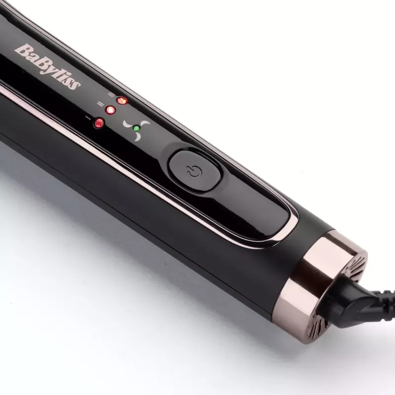 Garbanojimo žnyplės BABYLISS Curl Styler Luxe C112E — 36 mm keraminis cilindras, 160–200°C, 32 W, LED ekranas