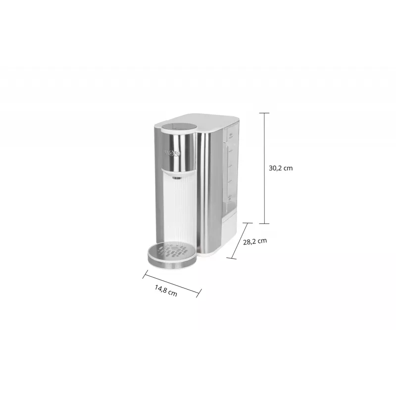 Unold Ava elektrinis virdulys 2,5 L 2600 W Sidabrinė, Balta