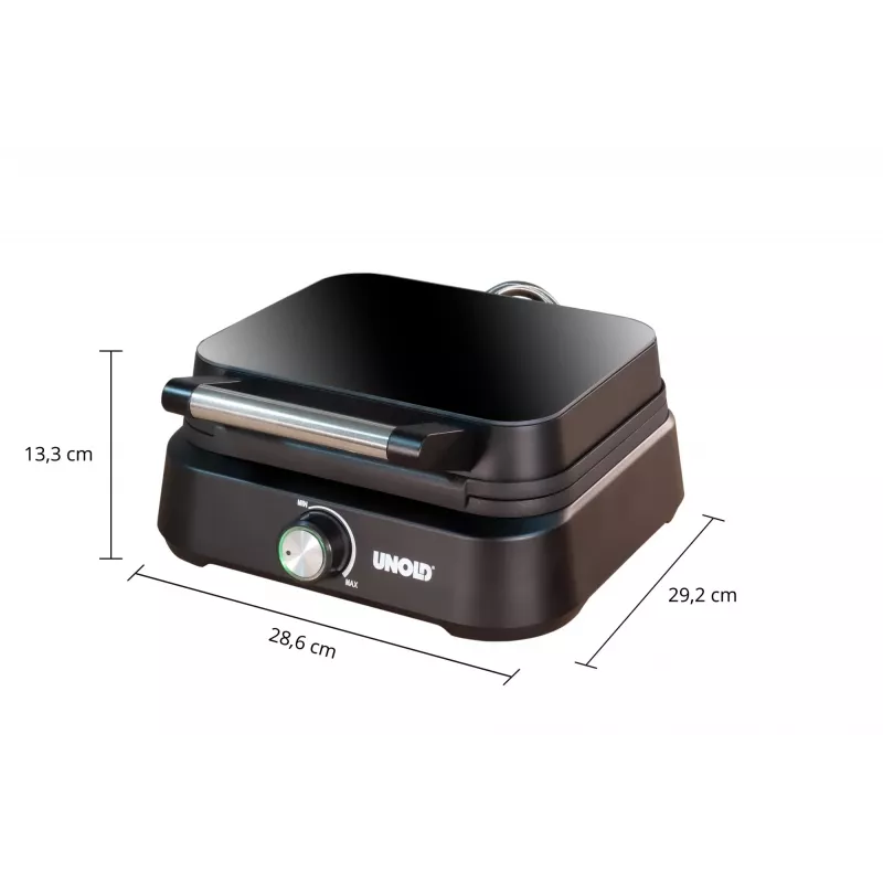 Vaflinė Unold Belgian Waffle Iron Brussels 2 vafliai stačiakampiai juoda 1500 W