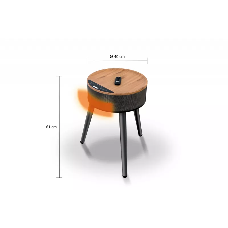 Unold 86545 elektrinis šildytuvas Vidaus Juoda, Medžio Ventiliatorinis elektrinis šildytuvas