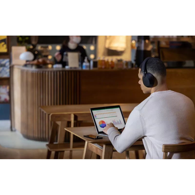 SONY WH-1000XM5/B triukšmą slopinančios belaidės ausinės, juodos