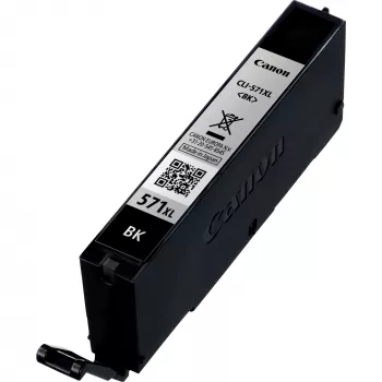 Canon CLI-571XL didelio našumo juodo rašalo kasetė, aukštas (XL) našumas, juoda, pigmentinis rašalas, 11 ml, 1 vnt., 810 puslapių