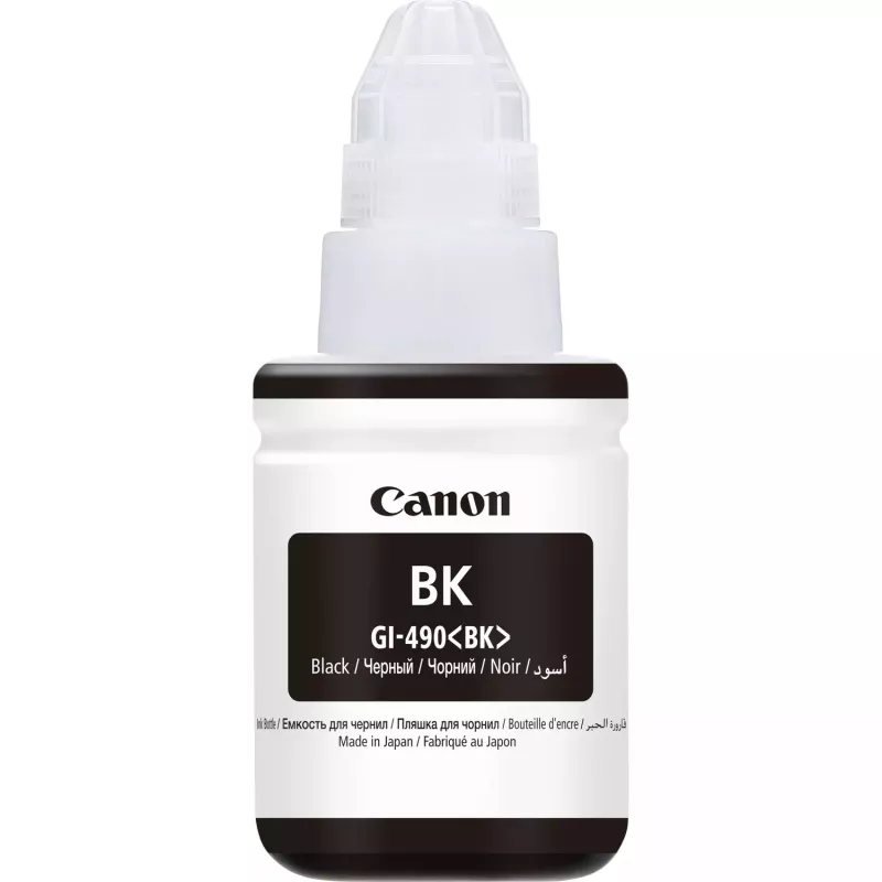 Canon GI-490BK, juoda, Canon, 130 ml, Japonija, 1 vnt.