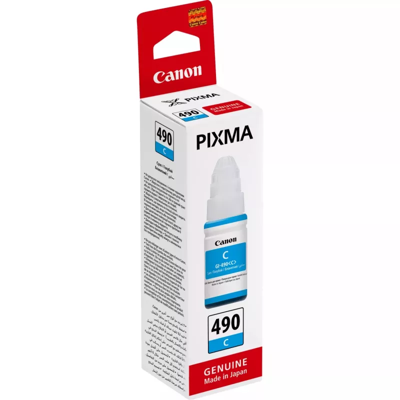 Canon GI-490C, žydra, Canon, 70 ml, Japonija, 1 vnt.