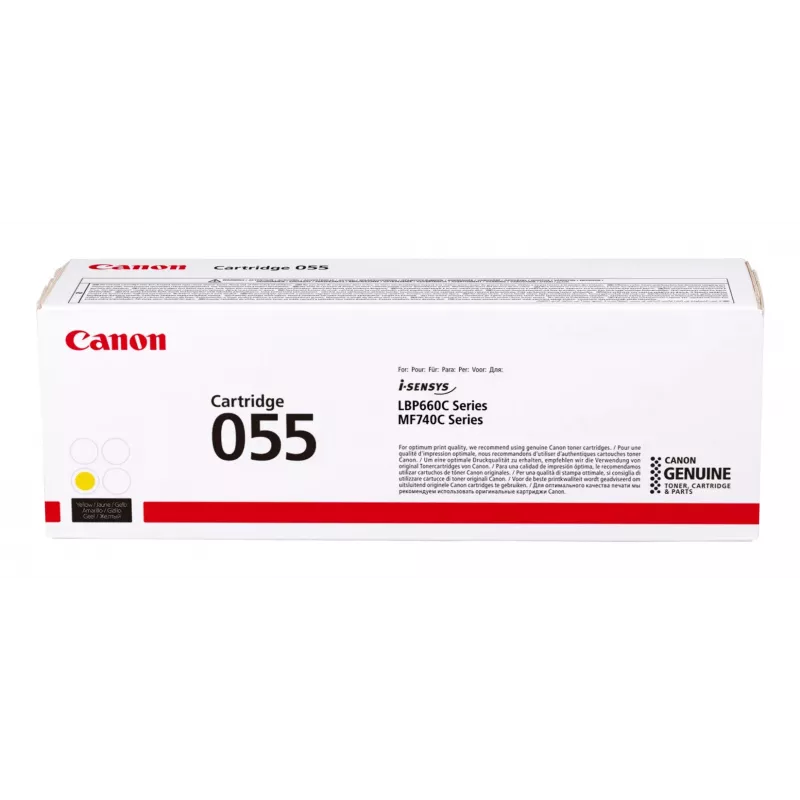 Canon 055 dažų kasetė 1 vnt. Originali geltona