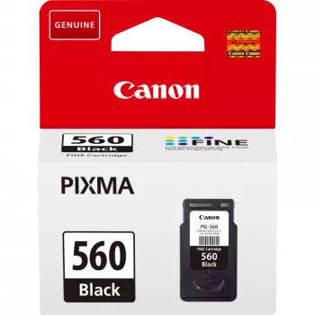 Canon PG-560 Juodas rašalo kasetė, juoda, pigmentinis rašalas, 7,5 ml, 1 vnt., 180 puslapių