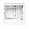 PC korpusas ASUS A21 PLUS Micro ATX baltas — palaiko Micro ATX/Mini-ITX, 3x120mm priekiniai ventiliatoriai, 1x120mm galinis, 360mm priekinis radiatorius, GPU iki 380 mm