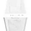 PC korpusas ASUS A21 PLUS Micro ATX baltas — palaiko Micro ATX/Mini-ITX, 3x120mm priekiniai ventiliatoriai, 1x120mm galinis, 360mm priekinis radiatorius, GPU iki 380 mm