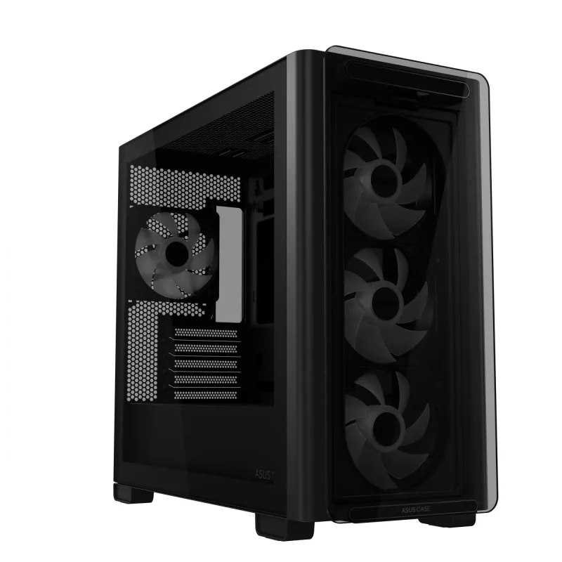 ASUS A23 PLUS TG ARGB Juoda, PC, Juoda, micro ATX, Mini-ITX, Daugiaspalvis, 16,5 cm, 38 cm