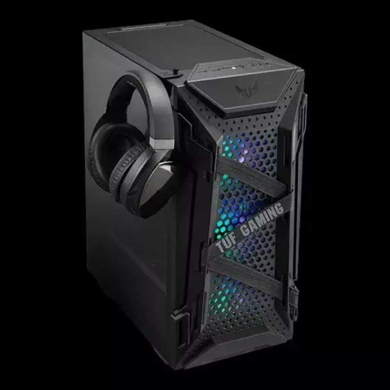 PC Case ASUS TUF GAMING CASE GT301 — Midi-Tower ATX, grūdintas stiklas, 3x120mm priekiniai ventiliatoriai, 1x120mm galinis, palaiko ATX/Micro-ATX/Mini-ATX