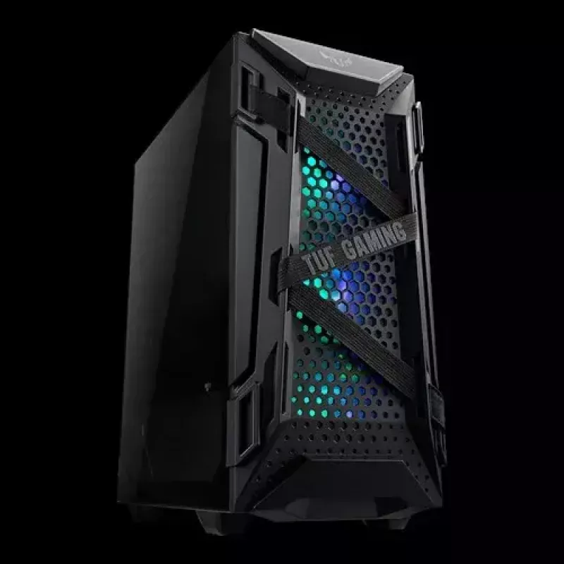 PC Case ASUS TUF GAMING CASE GT301 — Midi-Tower ATX, grūdintas stiklas, 3x120mm priekiniai ventiliatoriai, 1x120mm galinis, palaiko ATX/Micro-ATX/Mini-ATX