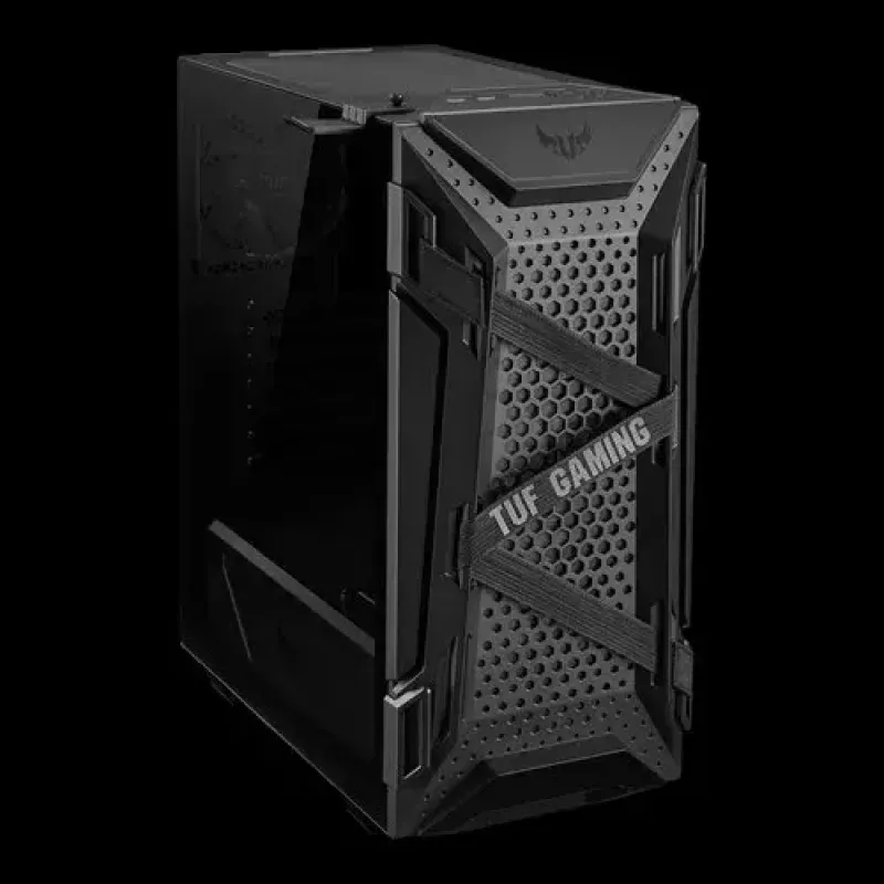 PC Case ASUS TUF GAMING CASE GT301 — Midi-Tower ATX, grūdintas stiklas, 3x120mm priekiniai ventiliatoriai, 1x120mm galinis, palaiko ATX/Micro-ATX/Mini-ATX