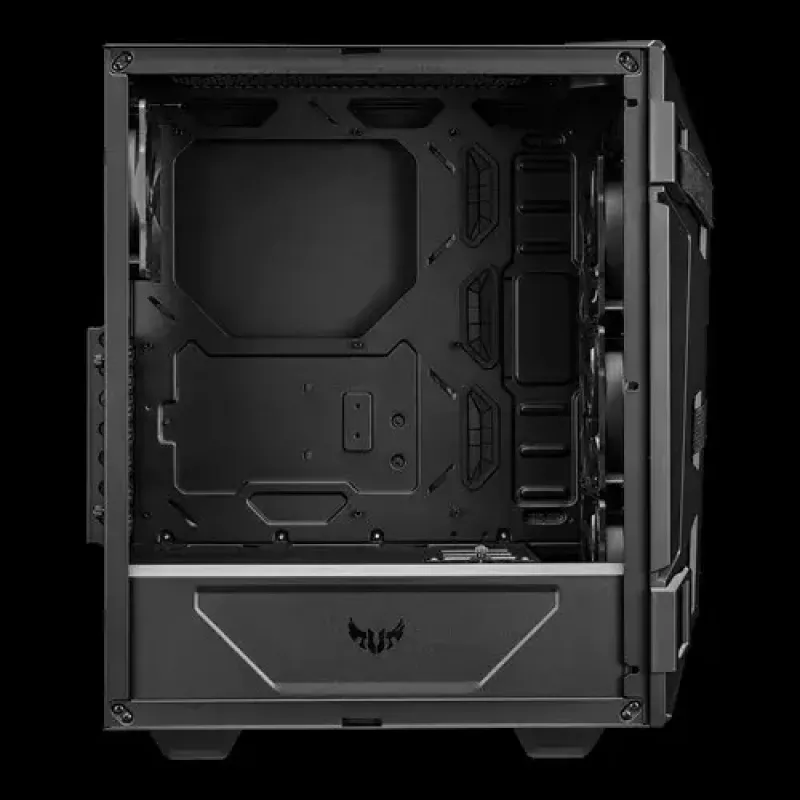 PC Case ASUS TUF GAMING CASE GT301 — Midi-Tower ATX, grūdintas stiklas, 3x120mm priekiniai ventiliatoriai, 1x120mm galinis, palaiko ATX/Micro-ATX/Mini-ATX