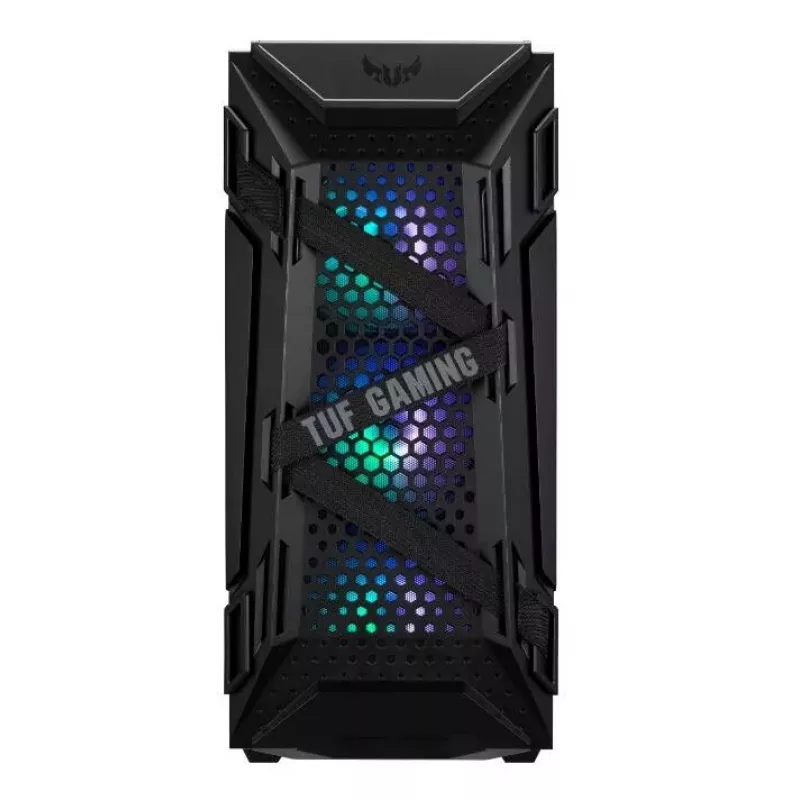 PC Case ASUS TUF GAMING CASE GT301 — Midi-Tower ATX, grūdintas stiklas, 3x120mm priekiniai ventiliatoriai, 1x120mm galinis, palaiko ATX/Micro-ATX/Mini-ATX