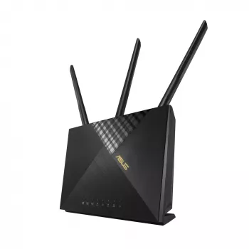 ASUS 4G-AX56 belaidis maršrutizatorius Gigabit Ethernet dviejų juostų (2,4 GHz / 5 GHz) Juoda