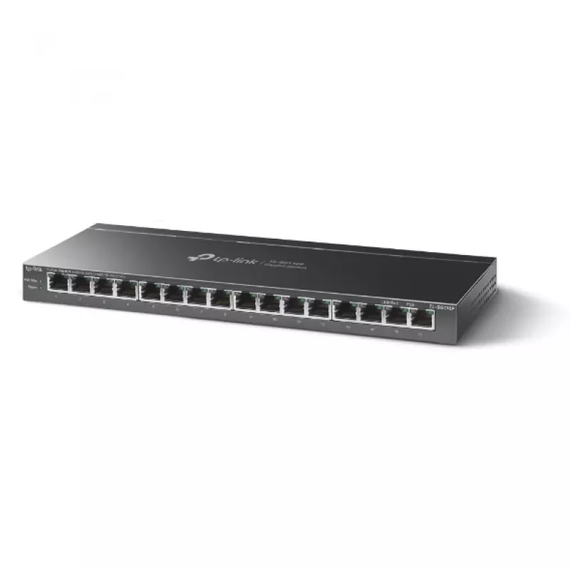 Nevaldomas komutatorius TP-Link TL-SG116P 16 prievadų gigabitinis stalinis komutatorius su PoE+