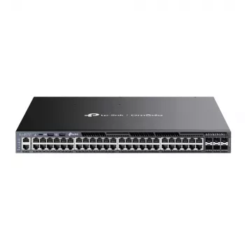 TP-Link Omada 48 prievadų Gigabit krovimo L3 valdomas PoE+ jungiklis su 6 10G lizdais
