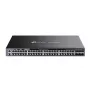 TP-Link Omada 48 prievadų Gigabit krovimo L3 valdomas PoE+ jungiklis su 6 10G lizdais