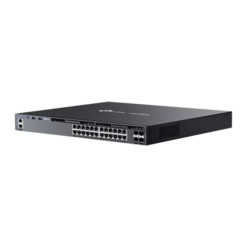 TP-Link Omada 24 prievadų Gigabit krovimo L3 valdomas jungiklis su 4 10G lizdais