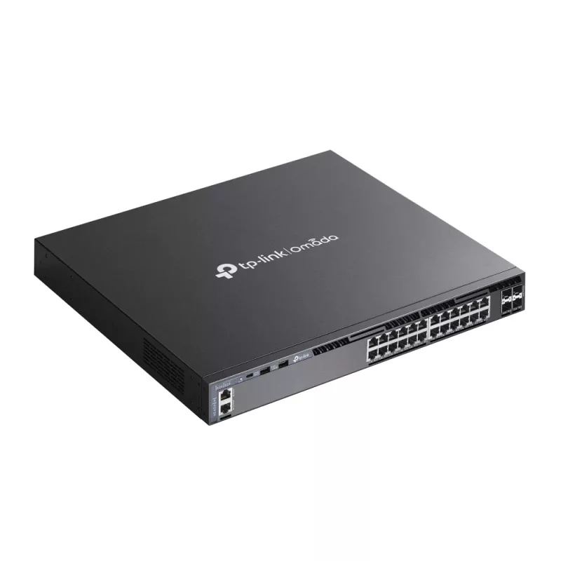 TP-Link Omada 24 prievadų Gigabit krovimo L3 valdomas jungiklis su 4 10G lizdais