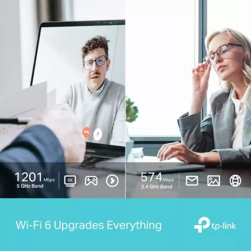 TP-Link Archer AX1800 Dual Band Wi-Fi 6 USB adapteris