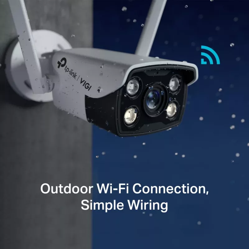 TP-Link VIGI 4MP lauko visų spalvų Wi-Fi apskrita tinklo kamera
