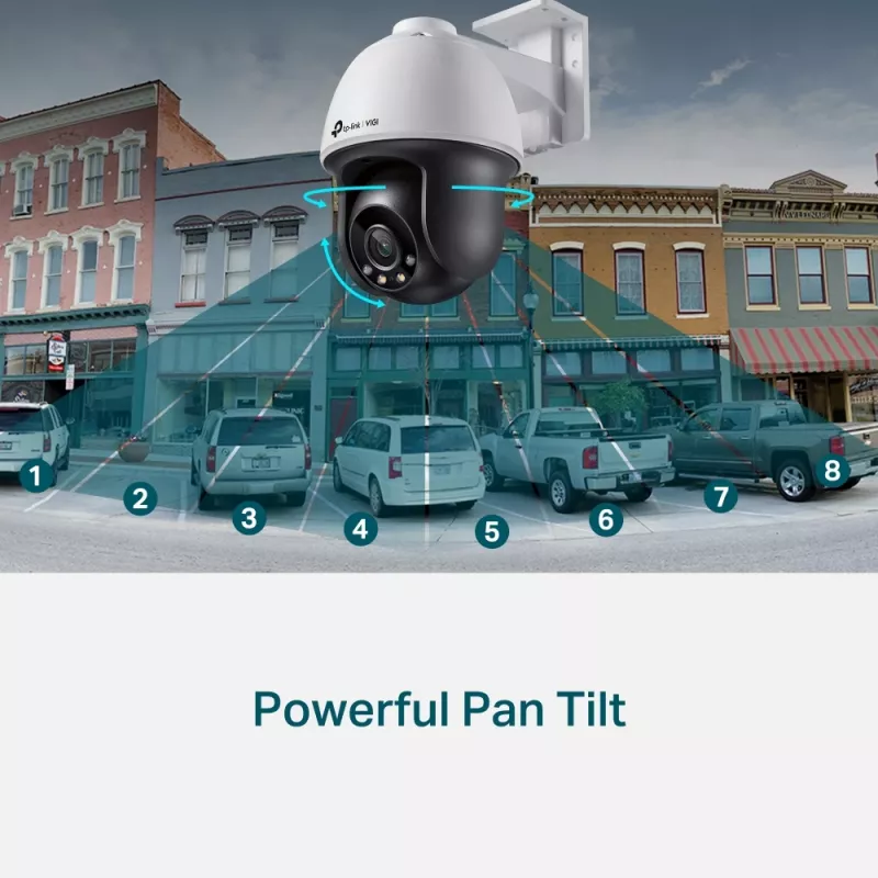TP-Link VIGI 4MP lauko visiškai spalvota PTZ tinklo kamera
