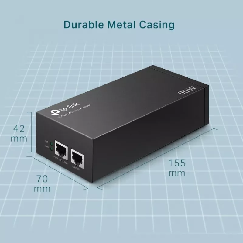 PoE adapteris TP-Link TL-POE170S Gigabit Ethernet 60W