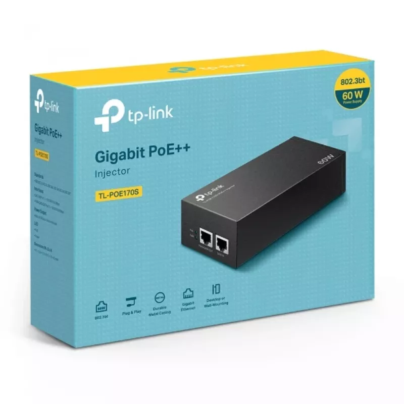 PoE adapteris TP-Link TL-POE170S Gigabit Ethernet 60W