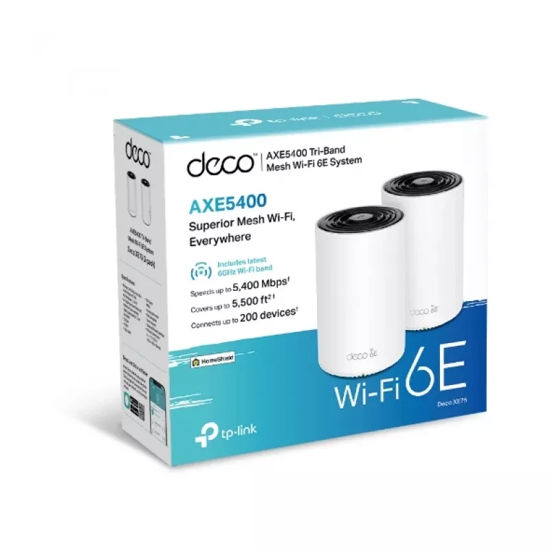 TP-Link AXE5400 Tri-Band Mesh Wi-Fi 6E sistema, 2 vnt. pakuotė