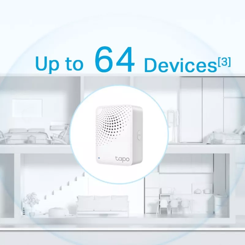 TP-Link Tapo išmanusis IoT šakotuvas su skambučiu, baltas, IoT šakotuvas