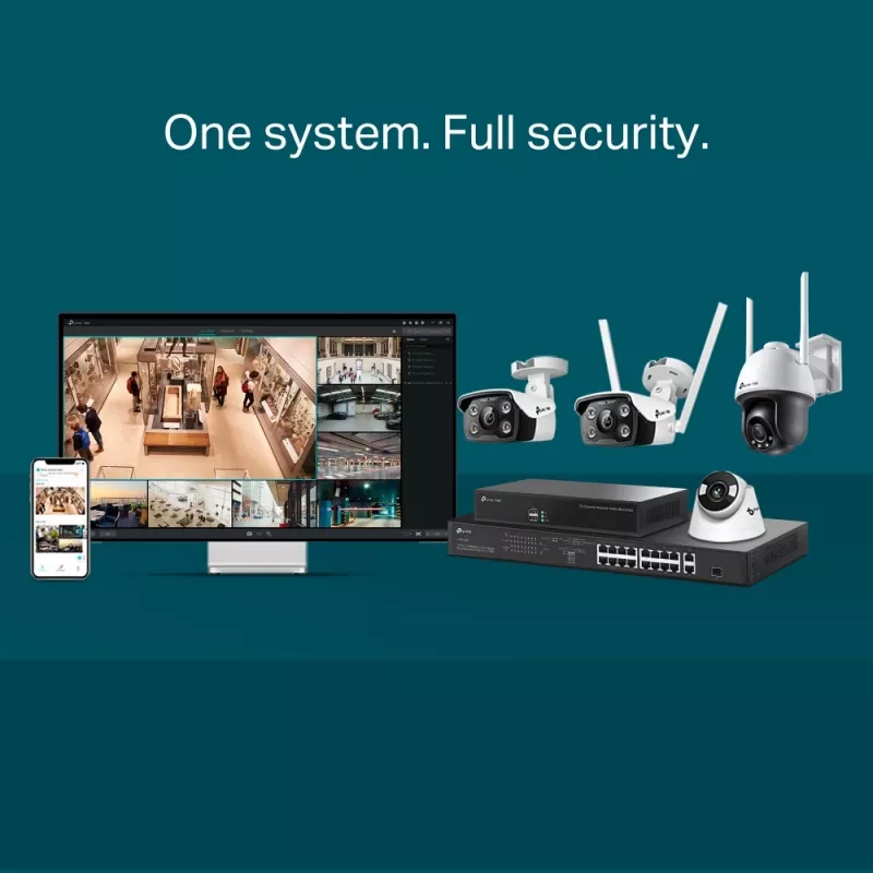 TP-Link VIGI C440(2.8mm) Turret IP apsaugos kamera Vidaus ir lauko 2560 x 1440 pikseliai Lubos