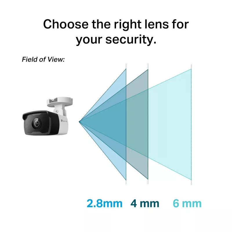 TP-Link VIGI C340I 2.8MM apsaugos kamera, kulkos tipo IP apsaugos kamera, lauke, 2560 x 1440 pikselių, lubų/sienos/stulpo montavimui