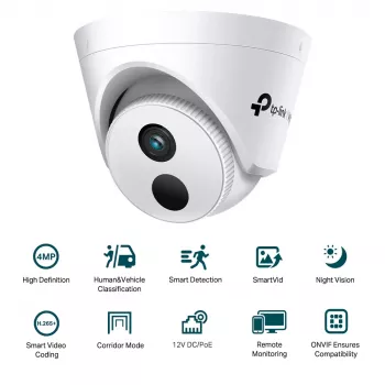 TP-Link VIGI C440I 4MM apsaugos kamera Kupolinė IP apsaugos kamera Vidinė 2560 x 1440 pikseliai Lubos