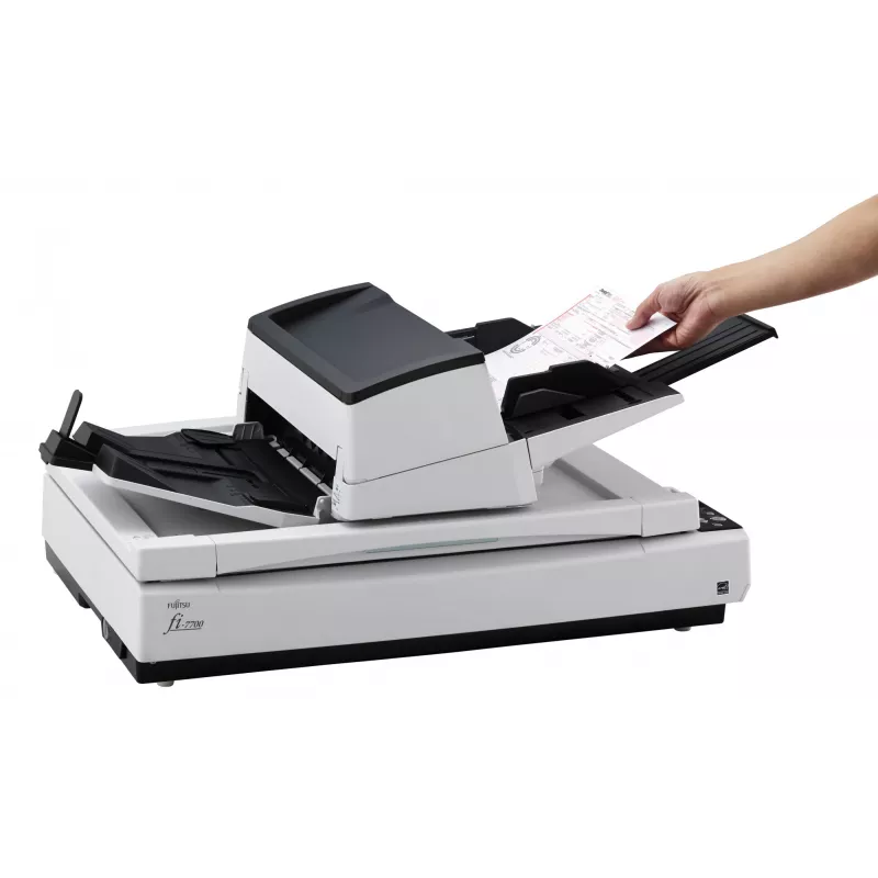 Ricoh fi-7700 plokščiasis ir ADF skaitytuvas 600 x 600 DPI A3 juoda, balta