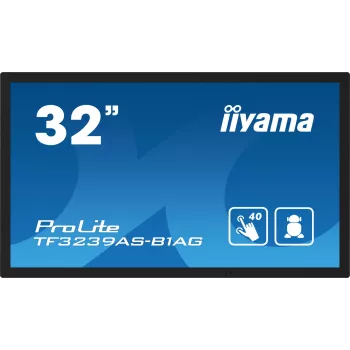 iiyama TF3239AS-B1AG kompiuterio monitorius 80 cm (31,5 colio) 1920 x 1080 pikselių Full HD LED liečiamuoju ekranu juodas