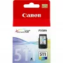 „Canon CL-511“ trijų spalvų rašalo kasetė, žydra, purpurinė, geltona